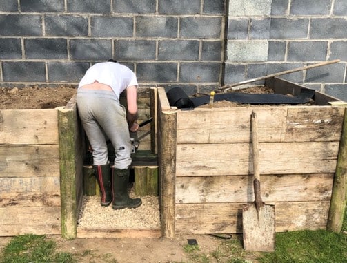 Copy of harry creative response.Building a raised veg bed so grandparents can have easy access